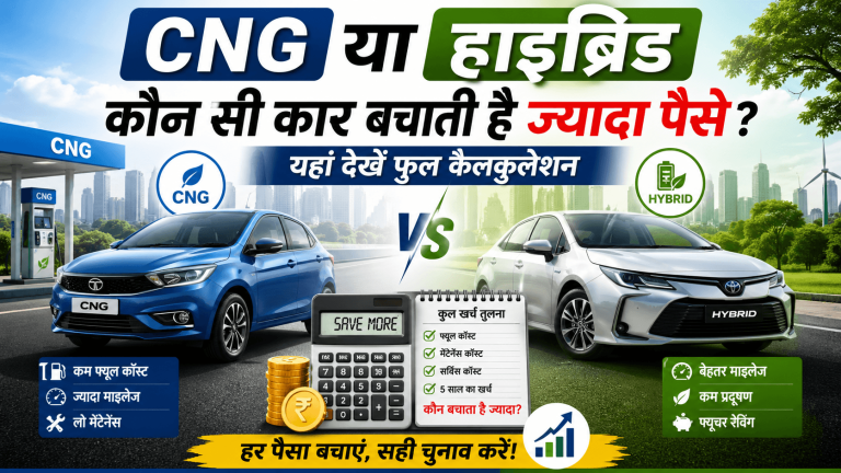 CNG या हाइब्रिड — कौन सी कार बचाती है ज्यादा पैसे
