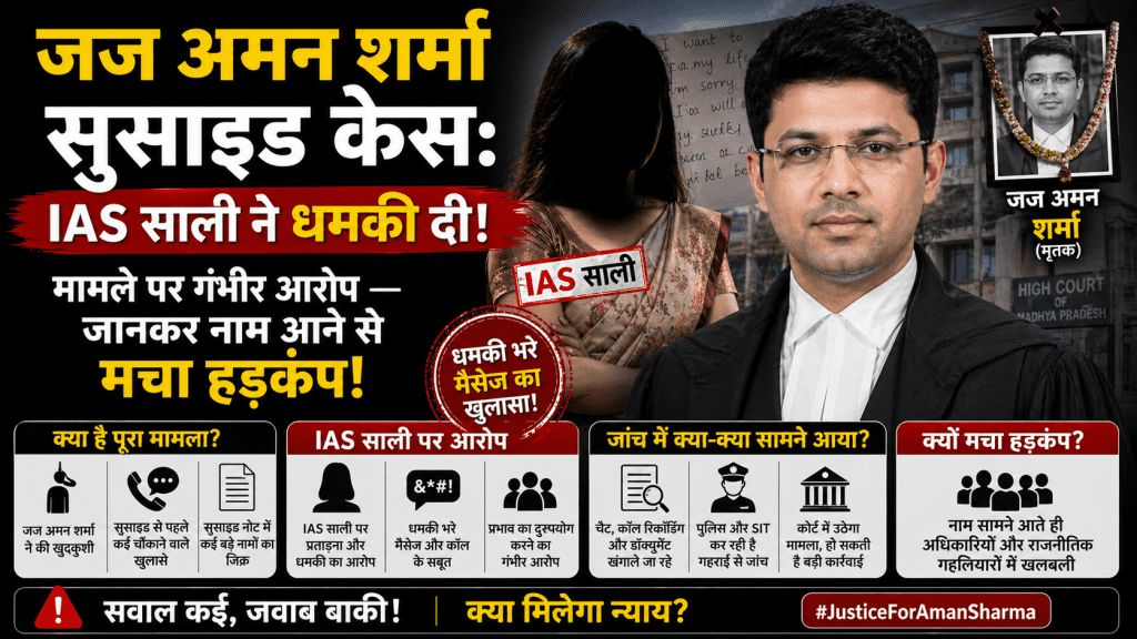जज अमन शर्मा सुसाइड केस