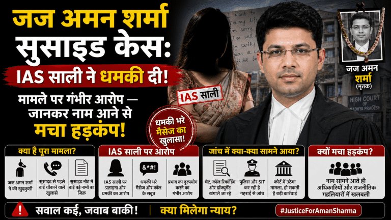 जज अमन शर्मा सुसाइड केस
