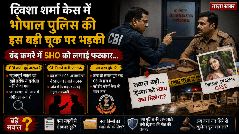 ट्विशा शर्मा केस में भोपाल पुलिस की बड़ी चूक पर CBI भड़की