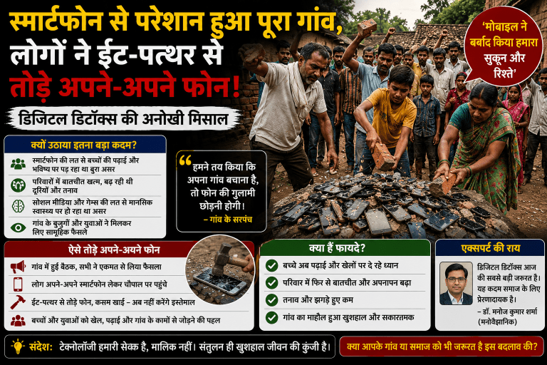 ईंट-पत्थर से तोड़े स्मार्टफोन