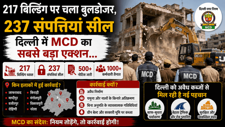 दिल्ली में MCD का सबसे बड़ा एक्शन