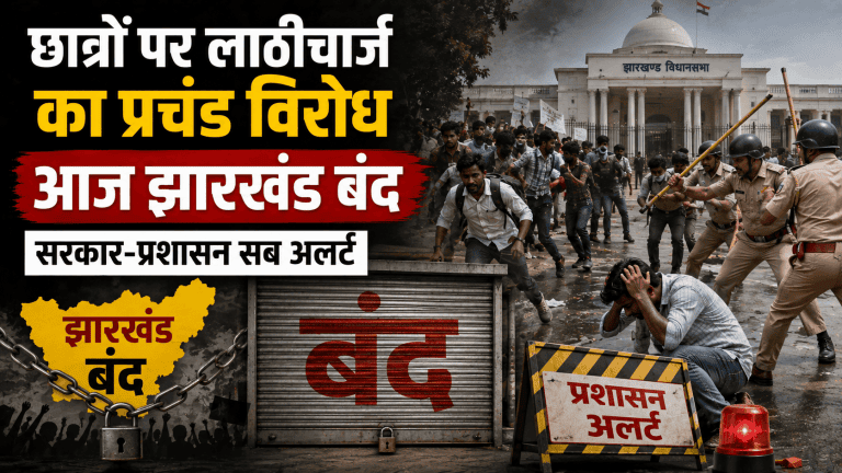 Jharkhand JPSC-JSSC Aspirants Protest