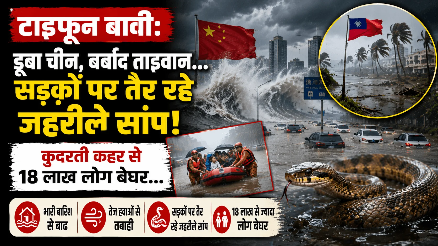 Typhoon Bavi Viral Video