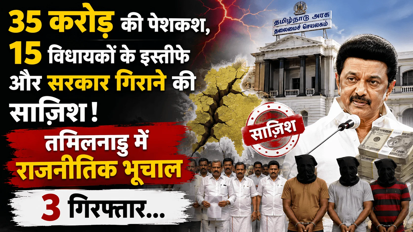 तमिलनाडु में राजनीतिक भूचाल